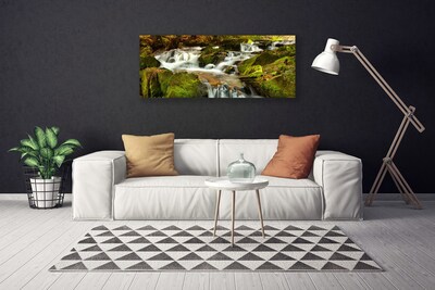 Quadro em tela Cachoeira Nature Rocks