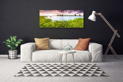 Quadro em tela Natureza do Lago Grass