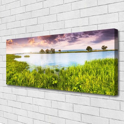 Quadro em tela Natureza do Lago Grass