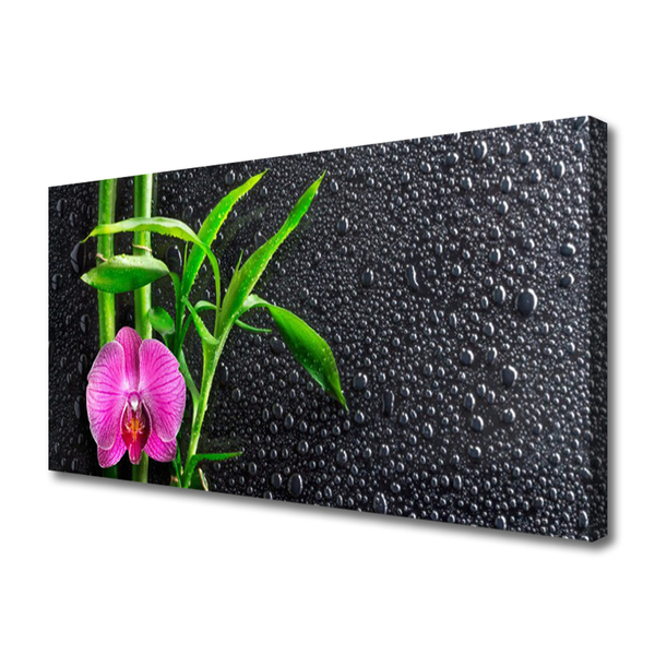 Quadro canvas Gotas de flores de bambu