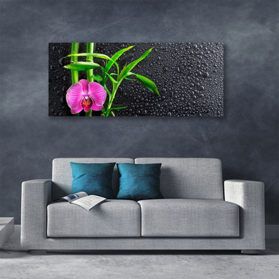 Quadro canvas Gotas de flores de bambu