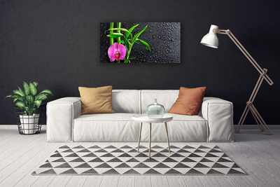 Quadro canvas Gotas de flores de bambu
