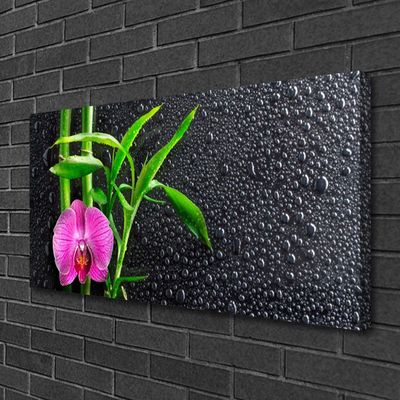 Quadro canvas Gotas de flores de bambu