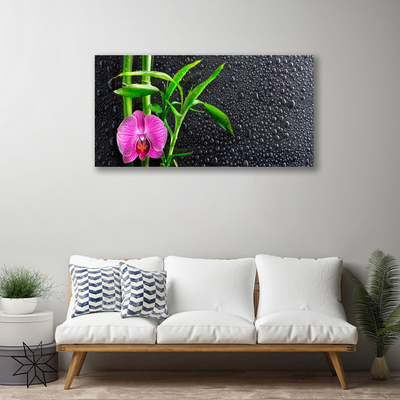 Quadro canvas Gotas de flores de bambu