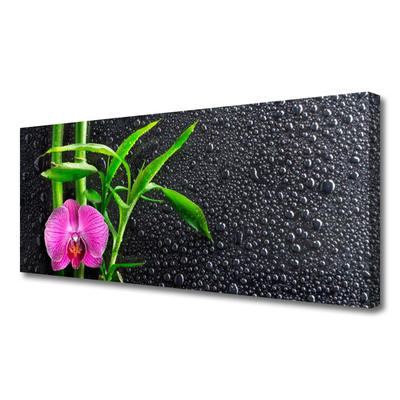 Quadro canvas Gotas de flores de bambu