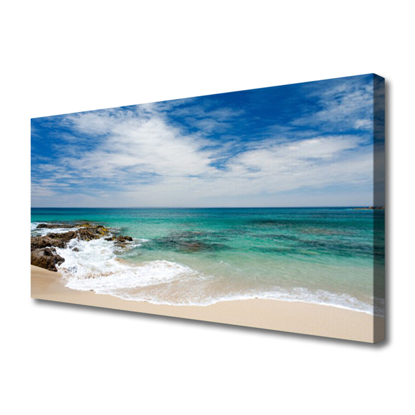 Quadro canvas Paisagem de praia e mar