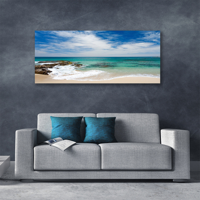 Quadro canvas Paisagem de praia e mar