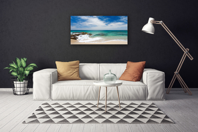 Quadro canvas Paisagem de praia e mar