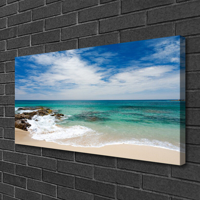Quadro canvas Paisagem de praia e mar