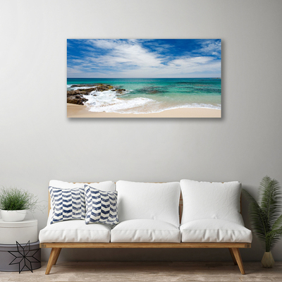 Quadro canvas Paisagem de praia e mar