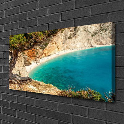 Quadro canvas Praia Bay Sea Rocks