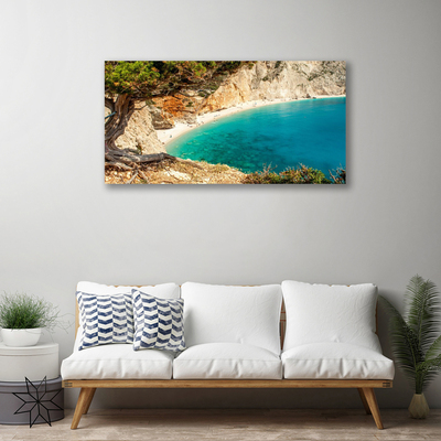 Quadro canvas Praia Bay Sea Rocks