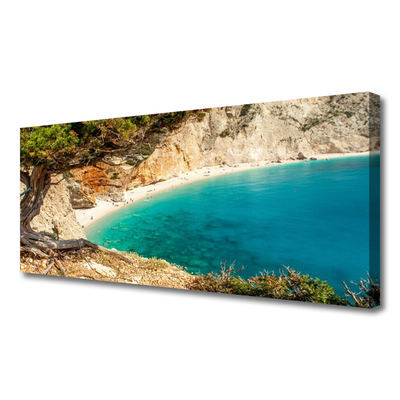 Quadro canvas Praia Bay Sea Rocks