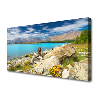 Quadro canvas Paisagem de rochas marinhas