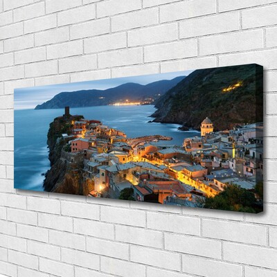 Quadro em tela Paisagem das Montanhas da Cidade do Mar