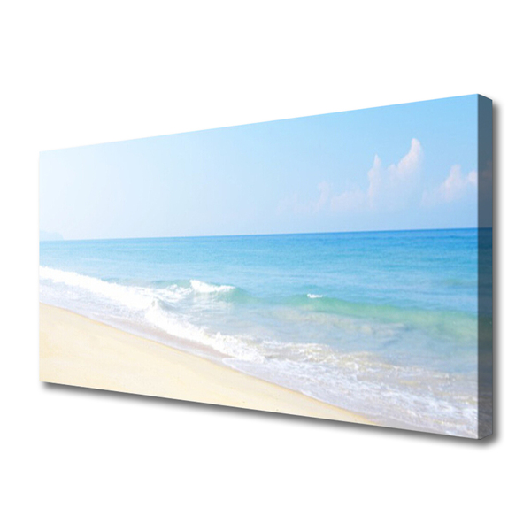 Quadro em tela Paisagem de praia e mar