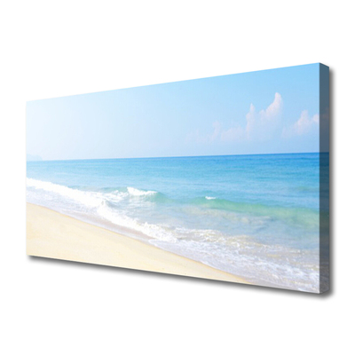 Quadro em tela Paisagem de praia e mar