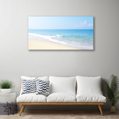 Quadro em tela Paisagem de praia e mar