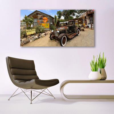Quadro canvas Arquitetura de carros antigos