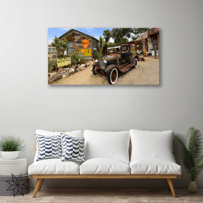Quadro canvas Arquitetura de carros antigos