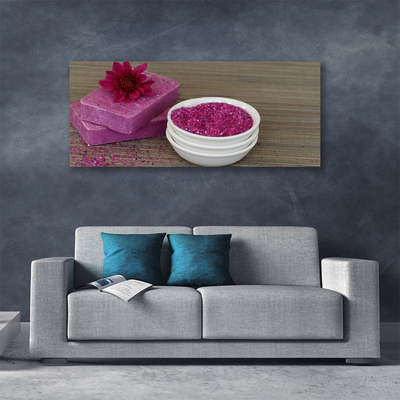 Quadro canvas Arte com sabão de areia