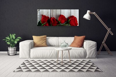 Quadro canvas Planta de flores rosas