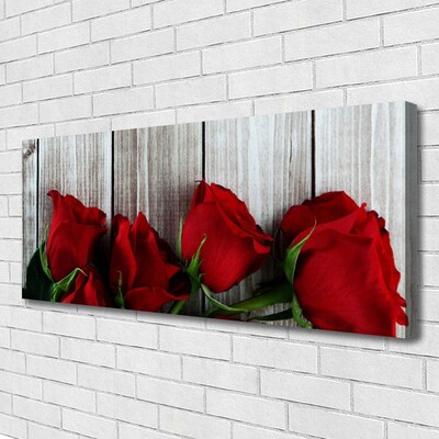 Quadro canvas Planta de flores rosas