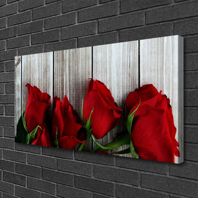 Quadro canvas Planta de flores rosas