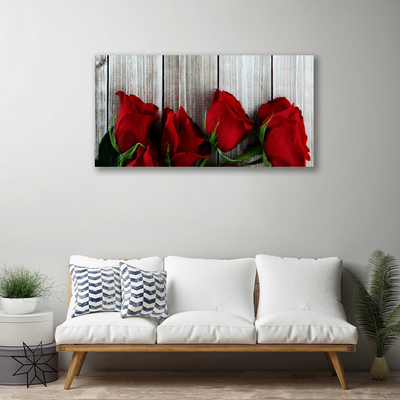 Quadro canvas Planta de flores rosas
