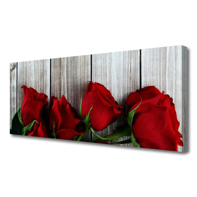 Quadro canvas Planta de flores rosas
