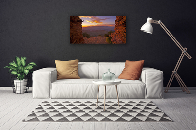 Quadro canvas Rocha Nuvens Céu Paisagem