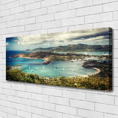 Quadro canvas Paisagem da Baía dos Barcos