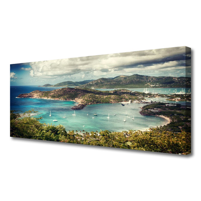 Quadro canvas Paisagem da Baía dos Barcos