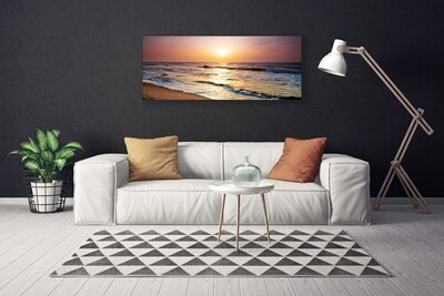 Quadro canvas Mar Praia Sol Paisagem