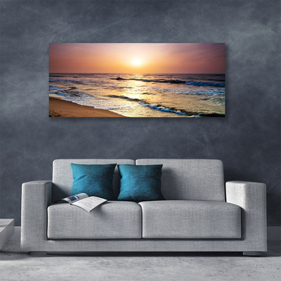 Quadro canvas Mar Praia Sol Paisagem
