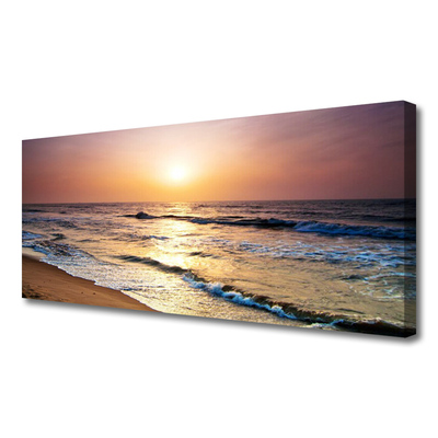 Quadro canvas Mar Praia Sol Paisagem