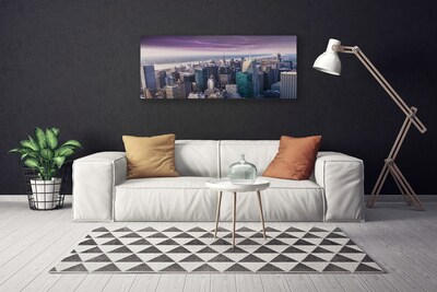 Quadro em tela Arranha-céus Casas da Cidade