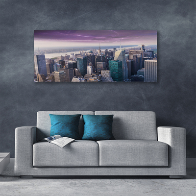 Quadro em tela Arranha-céus Casas da Cidade