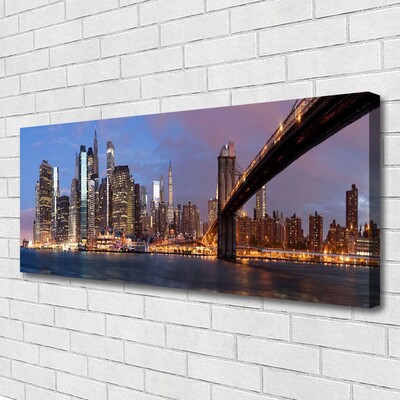 Quadro canvas Casas da Ponte da Cidade Céu