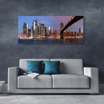 Quadro canvas Casas da Ponte da Cidade Céu