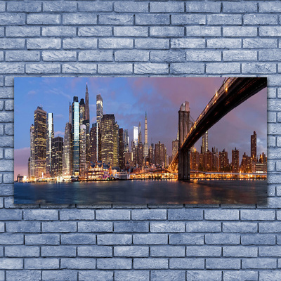 Quadro canvas Casas da Ponte da Cidade Céu