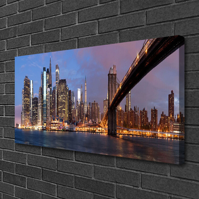Quadro canvas Casas da Ponte da Cidade Céu