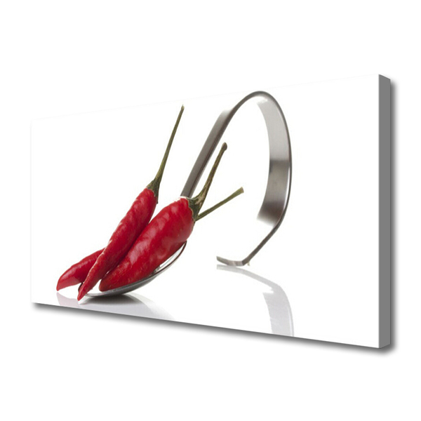 Quadro em tela Cozinha Chili Spoon