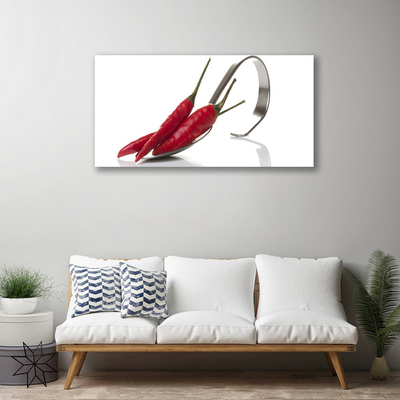 Quadro em tela Cozinha Chili Spoon