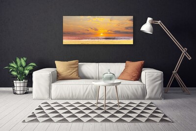 Quadro canvas Mar Praia Sol Paisagem