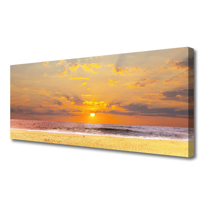 Quadro canvas Mar Praia Sol Paisagem