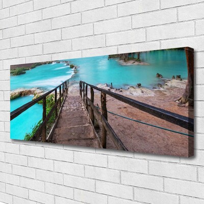 Quadro canvas Arquitetura do Lago Stairs