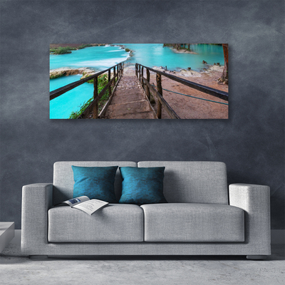 Quadro canvas Arquitetura do Lago Stairs