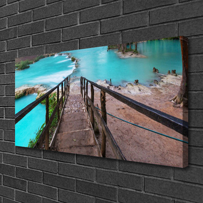 Quadro canvas Arquitetura do Lago Stairs