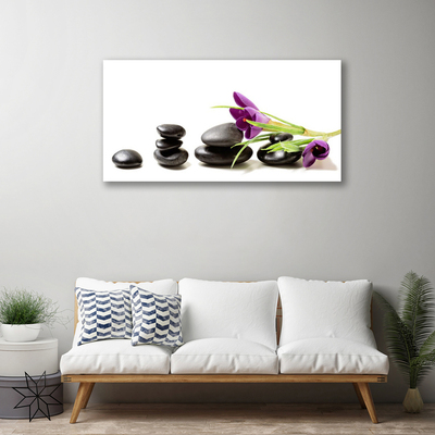 Quadro em tela Arte com flores de açafrão